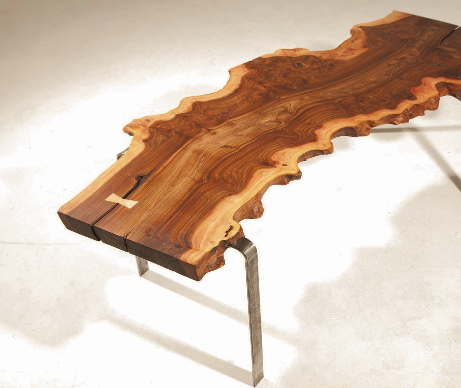 table orme massif - menuiserie sur-mesure, création