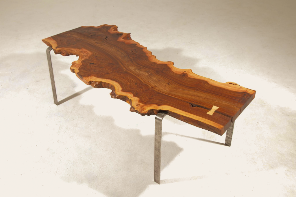 table orme massif - menuiserie sur-mesure, création